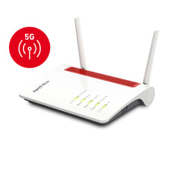 FRITZ!Box 6850 5G router wireless Gigabit Ethernet Dual-band (2.4 GHz/5 GHz) Nero, Rosso, Bianco