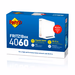 FRITZ!Box 4060 router wireless Gigabit Ethernet Banda tripla (2.4 GHz/5 GHz/5 GHz) Bianco - Vista aggiuntiva 4
