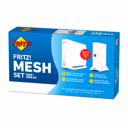 FRITZ! Mesh Set 4060 + 3000 AX INT Banda tripla (2.4 GHz/5 GHz/5 GHz) Bianco 4x4 - Vista aggiuntiva 4