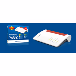 FRITZ!Box 7682 router wireless 2.5 Gigabit Ethernet Dual-band (2.4 GHz/5 GHz) Bianco - Vista aggiuntiva 2