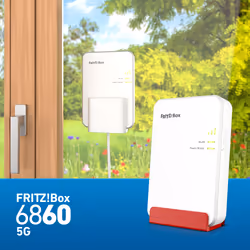 FRITZ!Box 6860 5G Edition International router wireless Gigabit Ethernet Dual-band (2.4 GHz/5 GHz) - Vista aggiuntiva 5