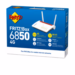 Box FRITZ! 6850 4G International router wireless Gigabit Ethernet Dual-band (2.4 GHz/5 GHz) Bianco - Vista aggiuntiva 3