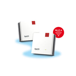 FRITZ! Mesh Set FRITZMESH SET 1600 2-PACK EDITION INTERNATIONAL Dual-band (2.4 GHz/5 GHz) Wi-Fi 6 (802.11ax) Rosso, Bianco Interno