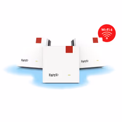 FRITZ! Mesh Set FRITZMESH SET 1600 3-PACK EDITION INTERNATIONAL, Rosso, Bianco, Interno, Sistema Mesh, Sistema, Dual-band (2. ...