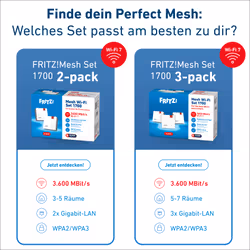 Mesh Set FRITZMESH SET 1700 3-PACK EDITION INTERNATIONAL - Vista aggiuntiva 4