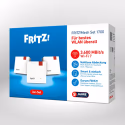 Mesh Set 20003133 sistema Wi-Fi Mesh Dual-band (2.4 GHz/5 GHz) Wi-Fi 7 (802.11be) Bianco 1 Interno - Vista aggiuntiva 3