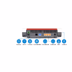 Box 5690 router wireless 2.5 Gigabit Ethernet Dual-band (2.4 GHz/5 GHz) Rosso, Bianco - Vista aggiuntiva 2