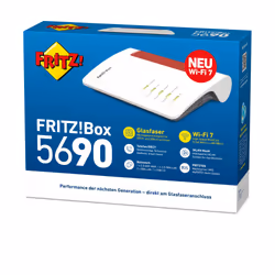 Box 5690 router wireless 2.5 Gigabit Ethernet Dual-band (2.4 GHz/5 GHz) Rosso, Bianco - Vista aggiuntiva 4