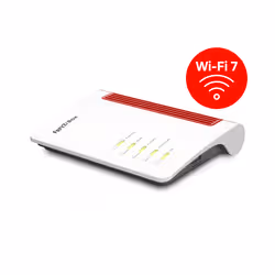 Box FRITZ 7630 EDITION INTERNATIONAL router wireless 2.5 Gigabit Ethernet Dual-band (2.4 GHz/5 GHz) Bianco, Rosso - Vista aggiuntiva 2