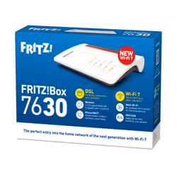Box FRITZ 7630 EDITION INTERNATIONAL router wireless 2.5 Gigabit Ethernet Dual-band (2.4 GHz/5 GHz) Bianco, Rosso - Vista aggiuntiva 5