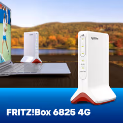 Box FRITZ! 6825 4G International router wireless Gigabit Ethernet Banda singola (2.4 GHz) Bianco - Vista aggiuntiva 6