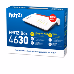 Box FRITZ! 4630 International router wireless 2.5 Gigabit Ethernet Dual-band (2.4 GHz/5 GHz) Bianco - Vista aggiuntiva 3
