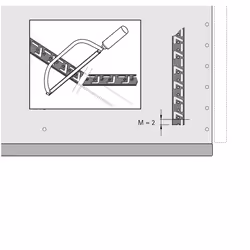 Hettich 9080107 guida di scorrimento e rotella per cassetto 530 mm