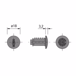 Hettich 9078930 chiave non lavorata Acciaio inox