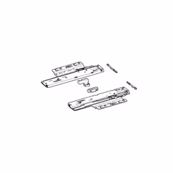 Hettich 9257895 guida di scorrimento e rotella per cassetto