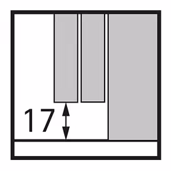 Hettich 9278780 guida di scorrimento e rotella per cassetto