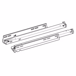 Hettich 9318186 guida di scorrimento e rotella per cassetto 270 mm