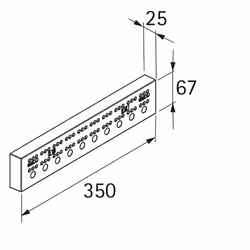 Hettich 9135703 guida di scorrimento e rotella per cassetto 20 kg