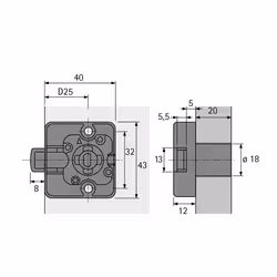 Hettich 45741 cilindro di chiusura
