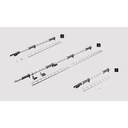 Hettich 9132547 guida di scorrimento e rotella per cassetto
