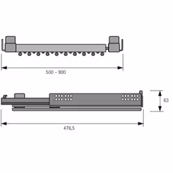 Hettich 9132916 appendiabiti
