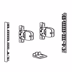 Hettich 9257619 guida di scorrimento e rotella per cassetto