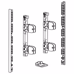 Hettich 9257621 guida di scorrimento e rotella per cassetto
