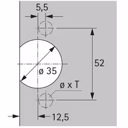 Hettich 77735 guida di scorrimento e rotella per cassetto