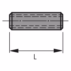 Hettich 64908 guida di scorrimento e rotella per cassetto 18 mm