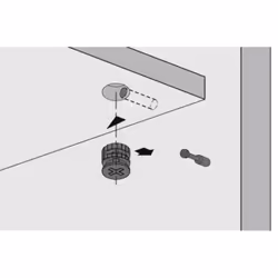 Hettich 71950 guida di scorrimento e rotella per cassetto