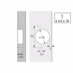 Hettich 72134 guida di scorrimento e rotella per cassetto - Vista aggiuntiva 4