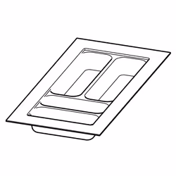 Hettich 9194932, Plastica, Argento, 550 mm, 441 mm, 1 pz