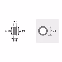 Hettich 74879 guida di scorrimento e rotella per cassetto