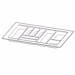 Hettich 9195001, Plastica, 550 mm, 441 mm, 1 pz