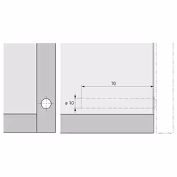 Hettich 9089613 guida di scorrimento e rotella per cassetto