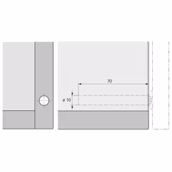 Hettich 9089593 guida di scorrimento e rotella per cassetto