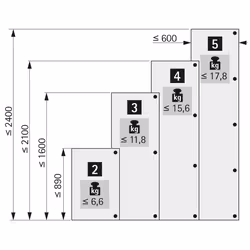 Hettich 9072548 guida di scorrimento e rotella per cassetto