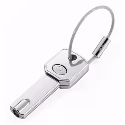 TROIKA LIGHT KEY, Portachiavi, Argento, Metallo, Numero, Unisex, Tutti