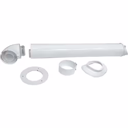 Kit scarico fumi coassiale 60/100 mm universale per caldaie a condensazione Vaillant 0020219517 Terminale orizzontale 60/100m ...