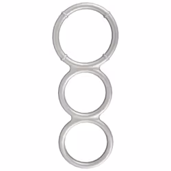3 anelli in silicone per pene e testicoli