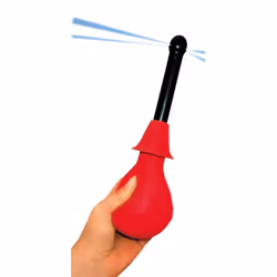 Doccia intima rossa con 2 attacchi e pompa a sfera | Igiene anale vaginale You2Toys 1 pz