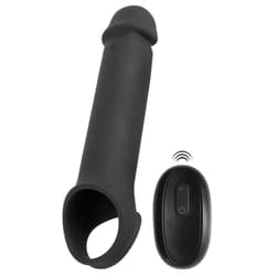 Manicotto per pene "RC Penis Extension" con 10 modalità di vibrazione| Rebel 1 pz Vibratore