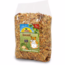 JR Farm Dwarf hamsters' feast, Fette, 600 g, Criceto, Vitamina A, Vitamina D3, Vitamina E, Calcio, Phosphorus, Sodio, 14,5%