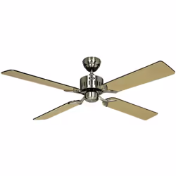 0CasaFan TELESTO BN, ventilatore da soffitto con telecomando (motore 3 livelli e ON/OFF, luce ON/OFF, adatto per lampadine a ...