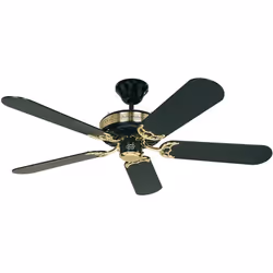 CasaFan BLACK MAGIC SW-SW senza luce adatto ad ambienti fino a 25 m², ventilatore da soffitto, Ø 132 cm, corpo laccato nero/o ...
