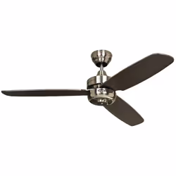CasaFan NIGHT FLIGHT senza telecomando, ventilatore da soffitto, Ø 132 cm, 3 pale, 220-240 V 50 Hz, motore 13-70 W, avanti/in ...