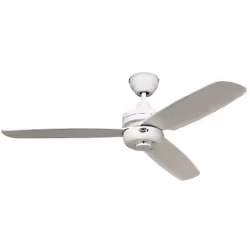 CasaFan NIGHT FLIGHT senza telecomando, ventilatore da soffitto, Ø 132 cm, 3 pale, 220-240 V 50 Hz, motore 13-70 W, avanti/in ...