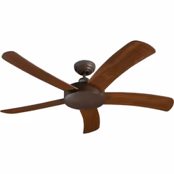 CasaFan FALCETTO con telecomando, ventilatore da soffitto, Ø 132 cm, 5 pale, telecomando incluso (motore 3 livelli) con suppo ...