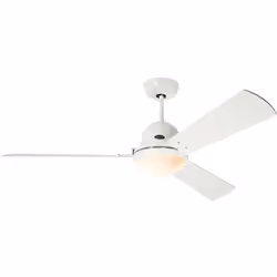 CasaFan LIBECCIO senza telecomando, ventilatore da soffitto, Ø 120/142 cm, 4 pale reversibili Ø120 + 4 pale reversibili Ø142 ...
