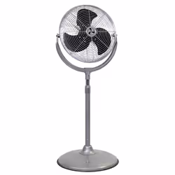 CasaFan SPEED2STAND, Ventilatore domestico con pale, Argento, Pavimento, Alluminio, Cromo, Metallo, 1305 Giri/min, 40 cm
